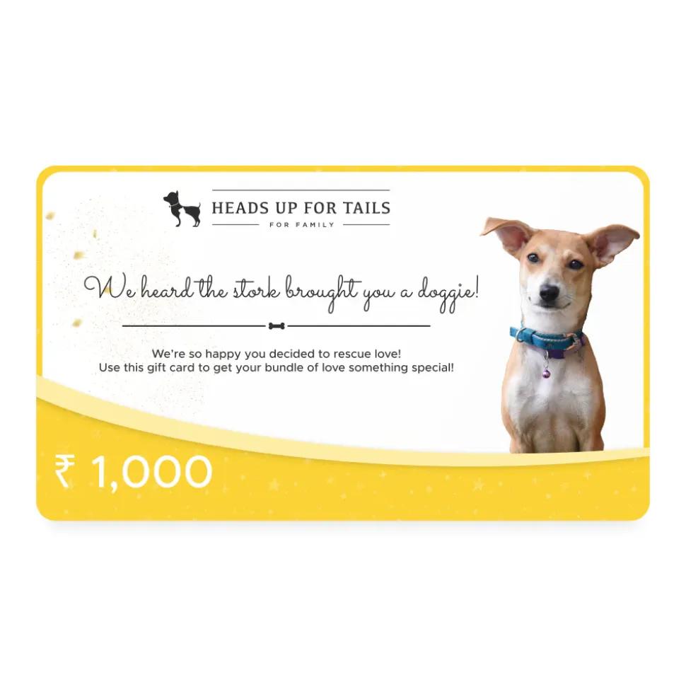 HUFT New Dog Adoption Gift Card