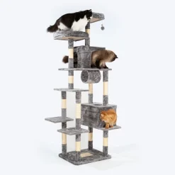 HUFT Pawfect Peak Multipurpose Cat Tree - Grey