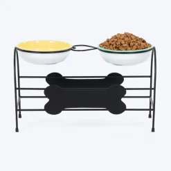 HUFT Pawlicious Double Diner For Dog - Multicolor