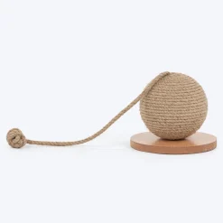 HUFT Pawplay Scratcher With Toy For Cat - Brown