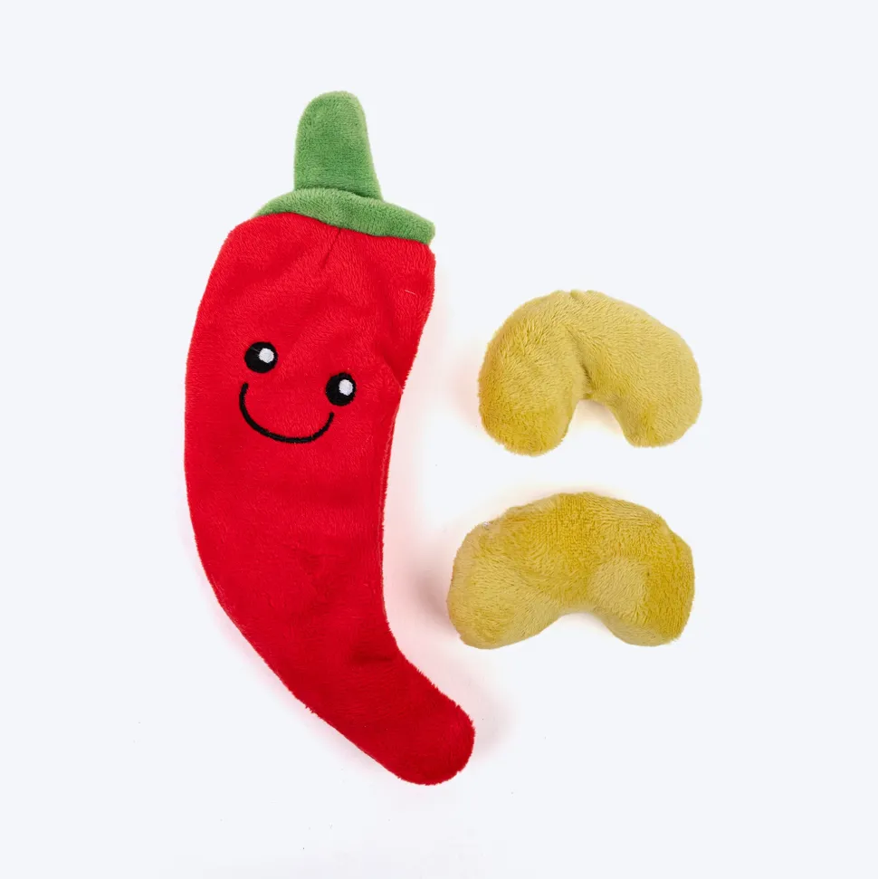 HUFT Peppurr Plush Toy With Catnip For Cat - Red