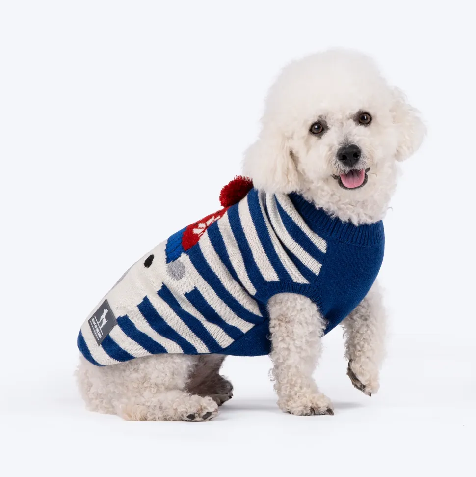 HUFT Polar Bear Striped Sweater For Dog - Multicolor