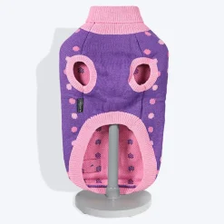 HUFT Polka Cat Sweater - Dotted Purple