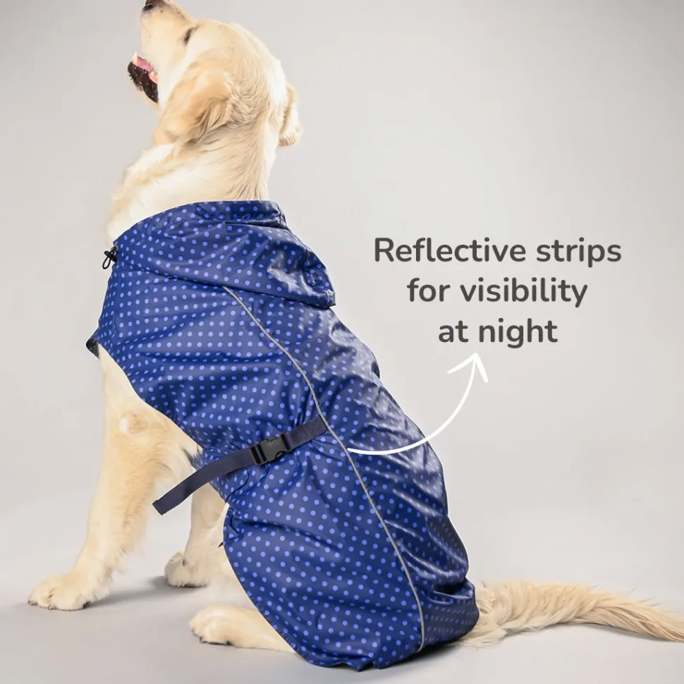 HUFT Polka Drops Dog Raincoat