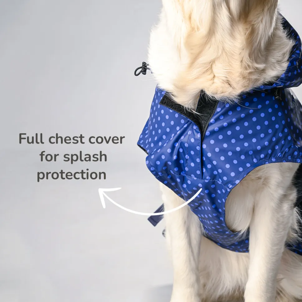 HUFT Polka Drops Dog Raincoat