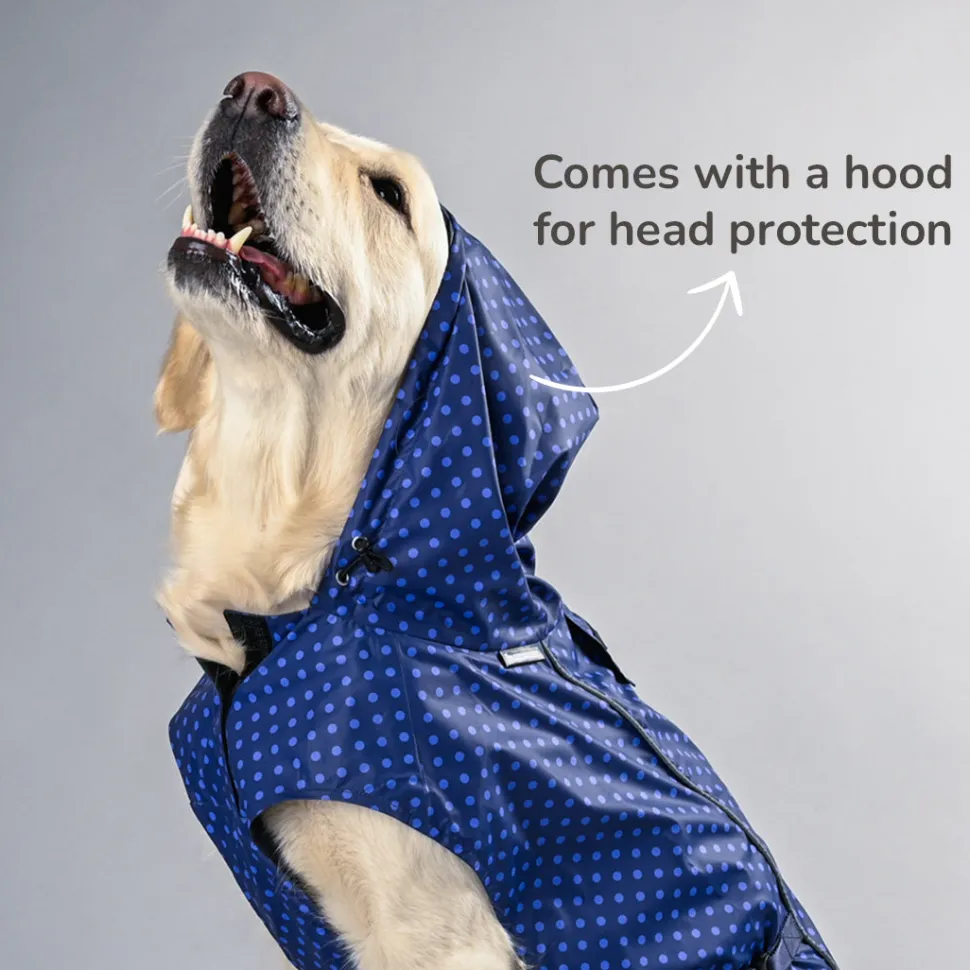 HUFT Polka Drops Dog Raincoat