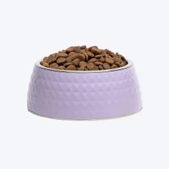 HUFT Prism Embossed Melamine Bowl For Dogs - Lilac