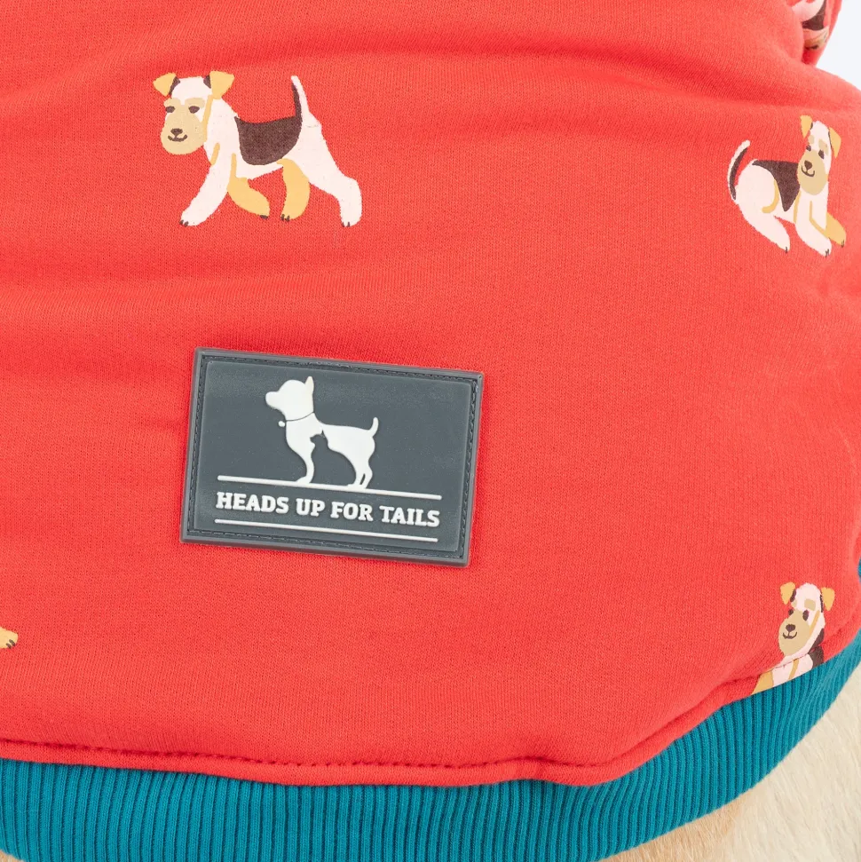 HUFT Pup Parade Sweatshirt For Big Dog - Red
