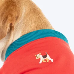 HUFT Pup Parade Sweatshirt For Big Dog - Red