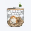 HUFT Purrfect Hideaway Multifunctional Table With Bedding For Cat - Brown