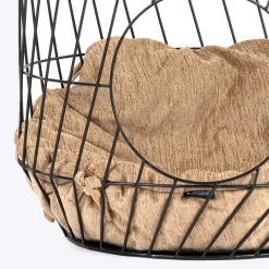 HUFT Purrfect Hideaway Multifunctional Table With Bedding For Cat - Brown