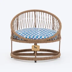 HUFT Purrfect Snuggle Elevated Bed With Cushion For Cat - Brown