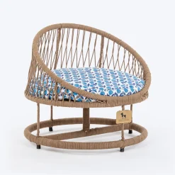 HUFT Purrfect Snuggle Elevated Bed With Cushion For Cat - Brown