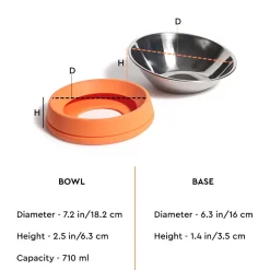HUFT Quintessential Wide Cat Bowl - 710 ml