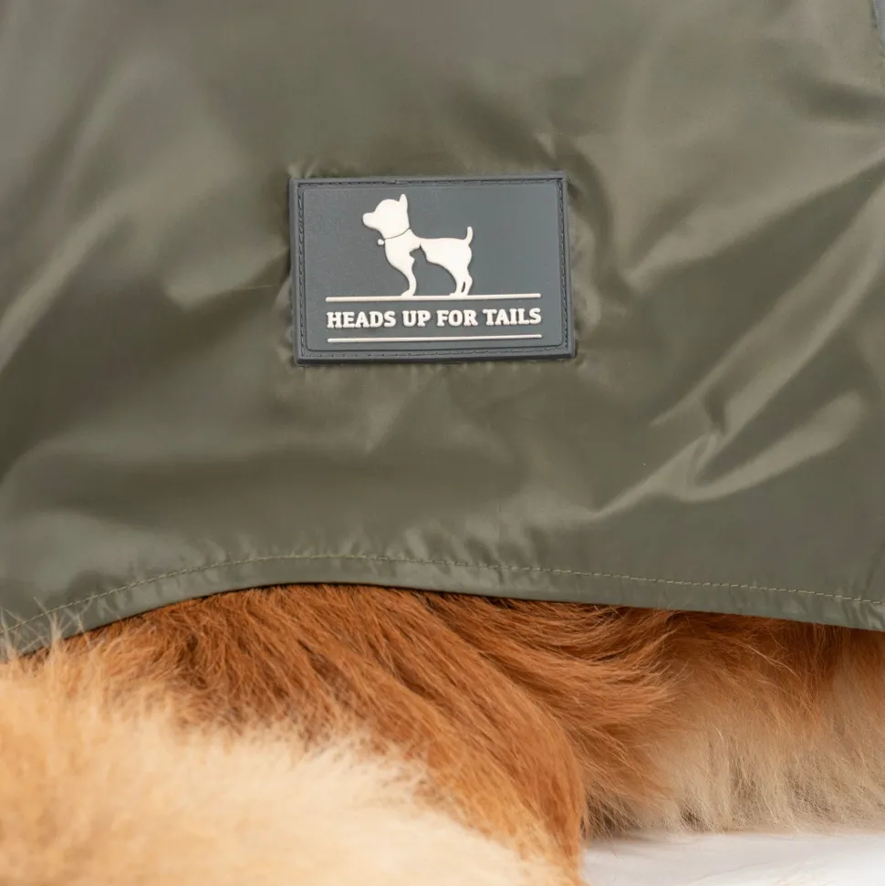 HUFT RainTail Wrap Raincoat For Dog - Olive