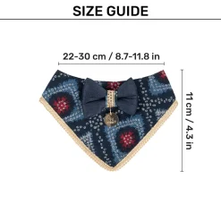 HUFT Rang Riwaz Scarf For Cat & Puppy - Blue