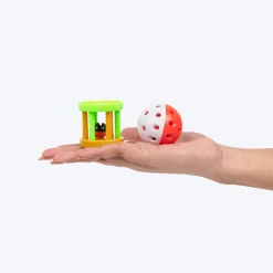 HUFT Rattle Frenzy Interactive Toy For Cat - Multicolor - Set Of 2