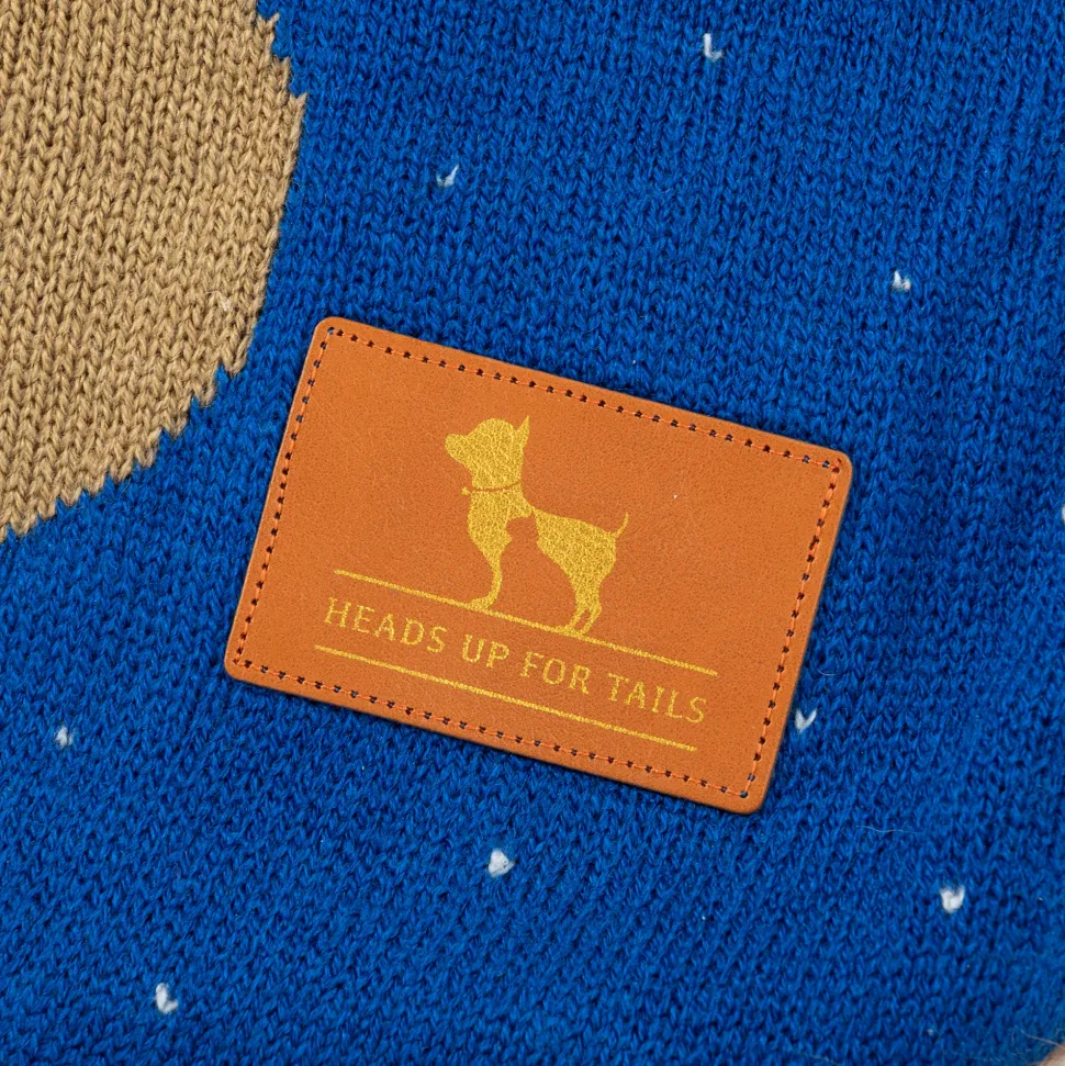 HUFT Reindeer Cheer Sweater For Cat - Blue