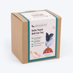HUFT Rolls Toyce Interactive Toy For Cat - Brown