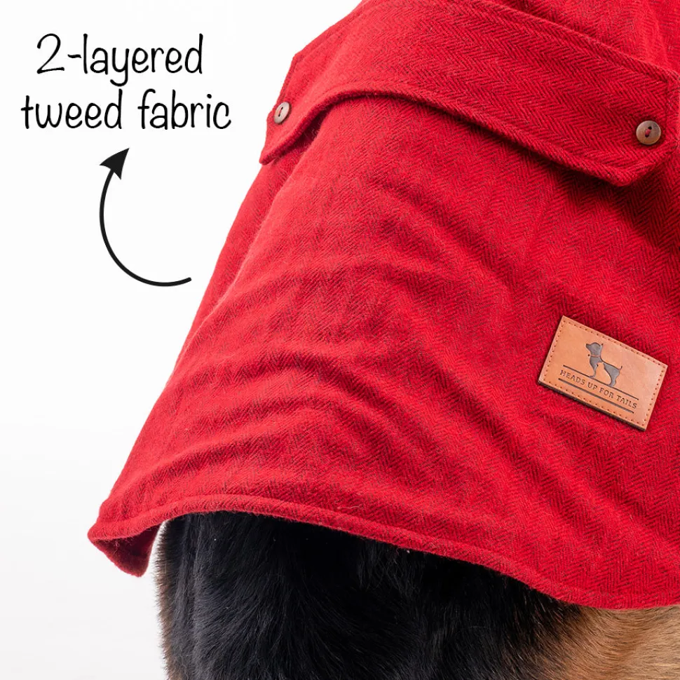 HUFT Rosy Cosy Dog Jacket - Red