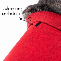 HUFT Rosy Cosy Dog Jacket - Red