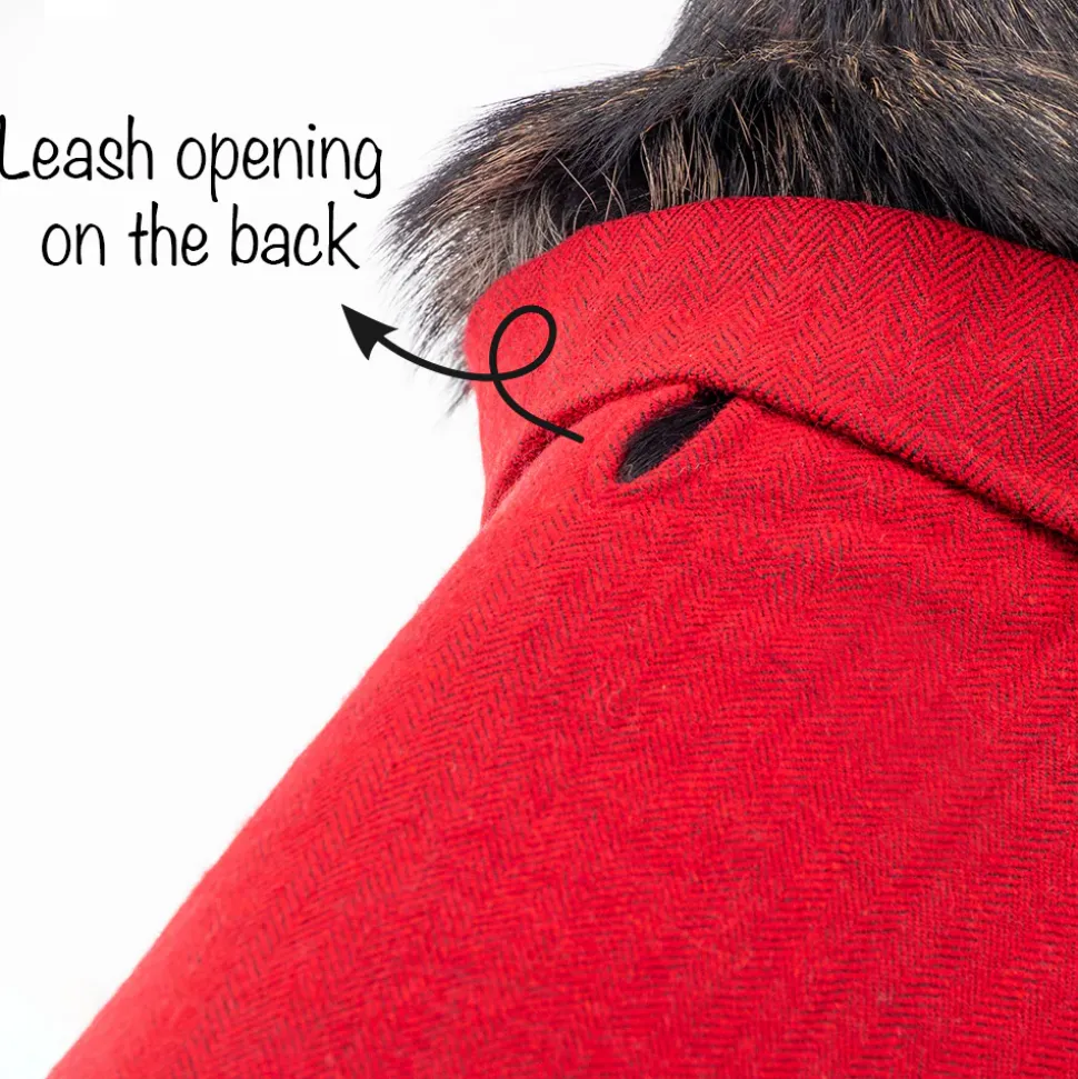 HUFT Rosy Cosy Dog Jacket - Red