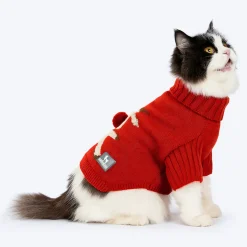 HUFT Rudolph’s Red-Nose Sweater For Cat - Red
