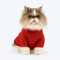 HUFT Rudolph’s Red-Nose Sweater For Cat - Red