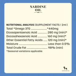 HUFT Sardine Oil for Dogs and Cats - 200 ml