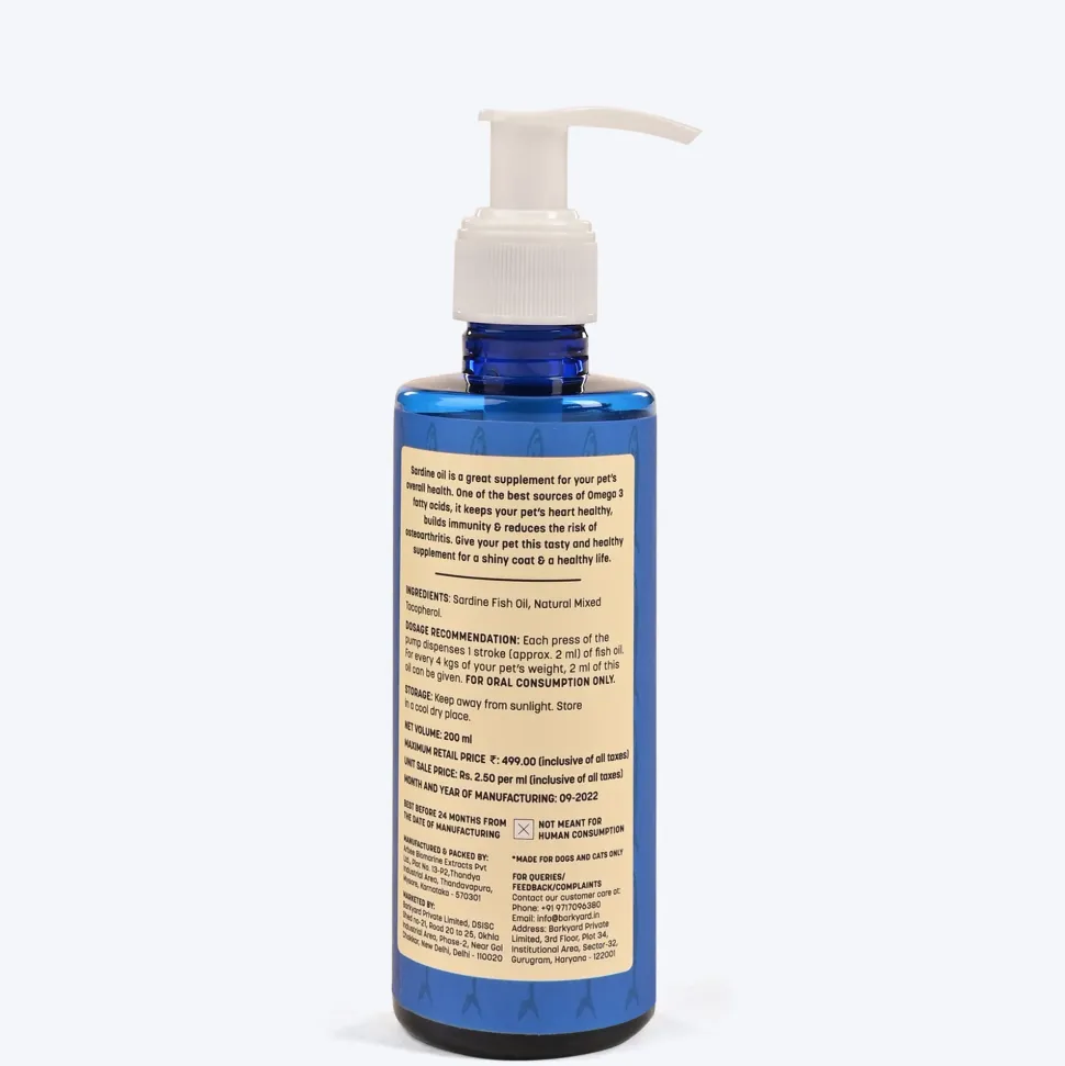 HUFT Sardine Oil for Dogs and Cats - 200 ml