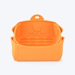 HUFT Silicone Collapsible Bowl For Dogs & Cats - Orange