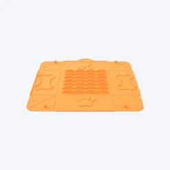 HUFT Silicone Collapsible Bowl For Dogs & Cats - Orange