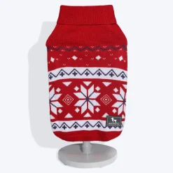 HUFT Snowflake Dog Sweater - Red