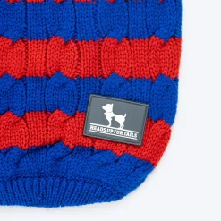 HUFT Snug Stripes Sweater For Cat - Blue & Red