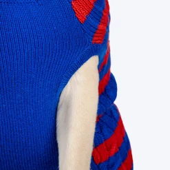 HUFT Snug Stripes Sweater For Dog - Blue & Red