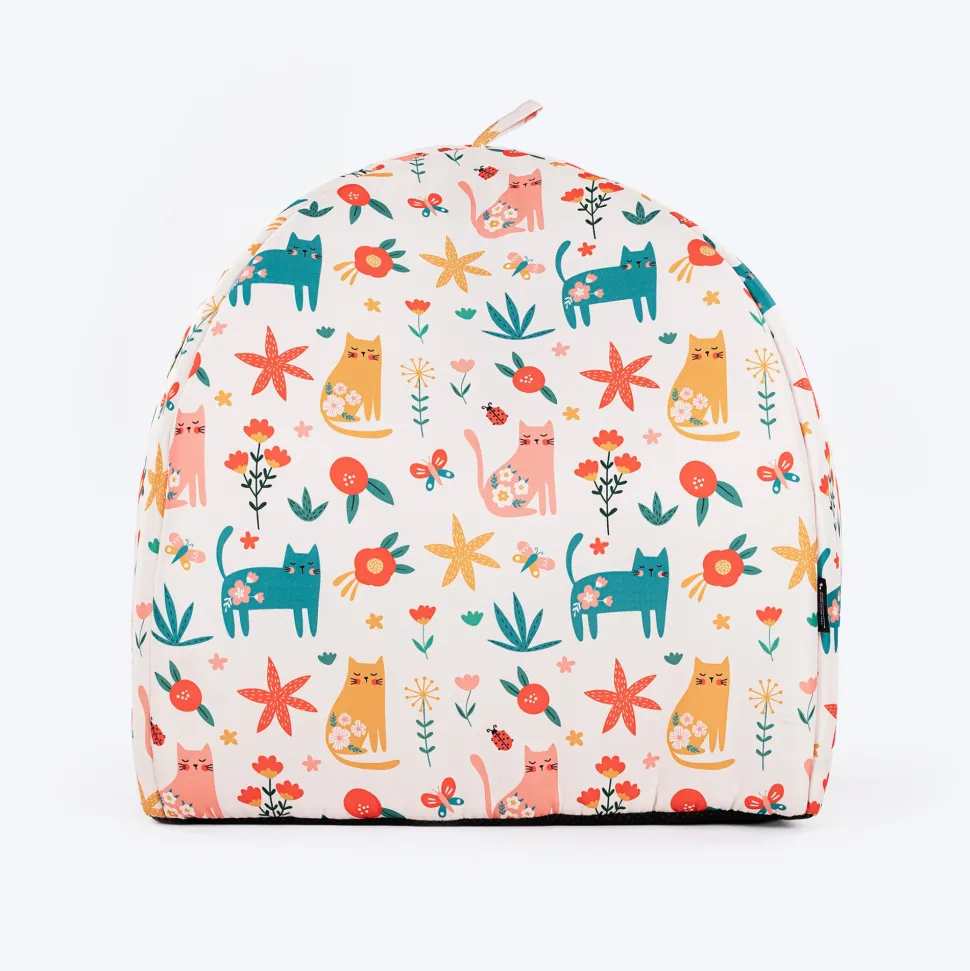 HUFT Snuggle Bloom Tent Bed For Cat - Multicolor