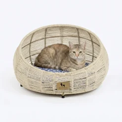 HUFT Snuggle Paws Rest Chair With Cushion For Cat - Ecru