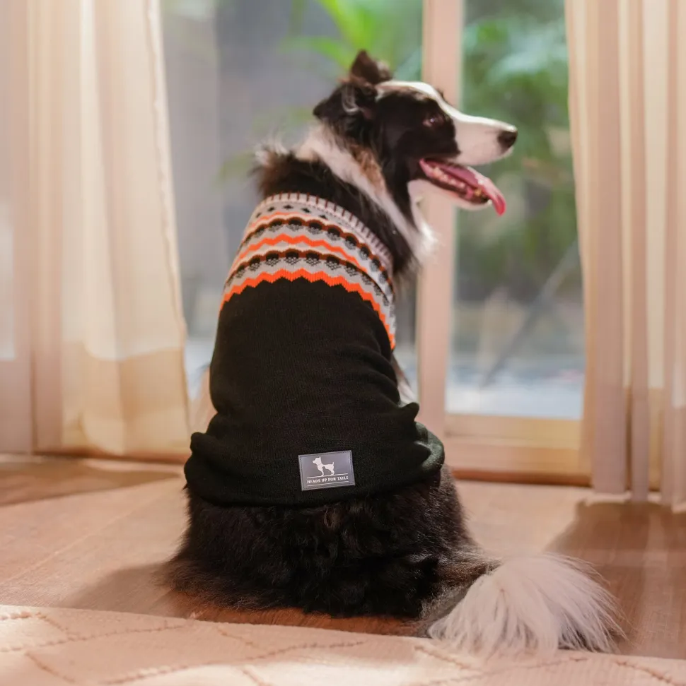HUFT Snuggle Season Sweater For Dog - Black