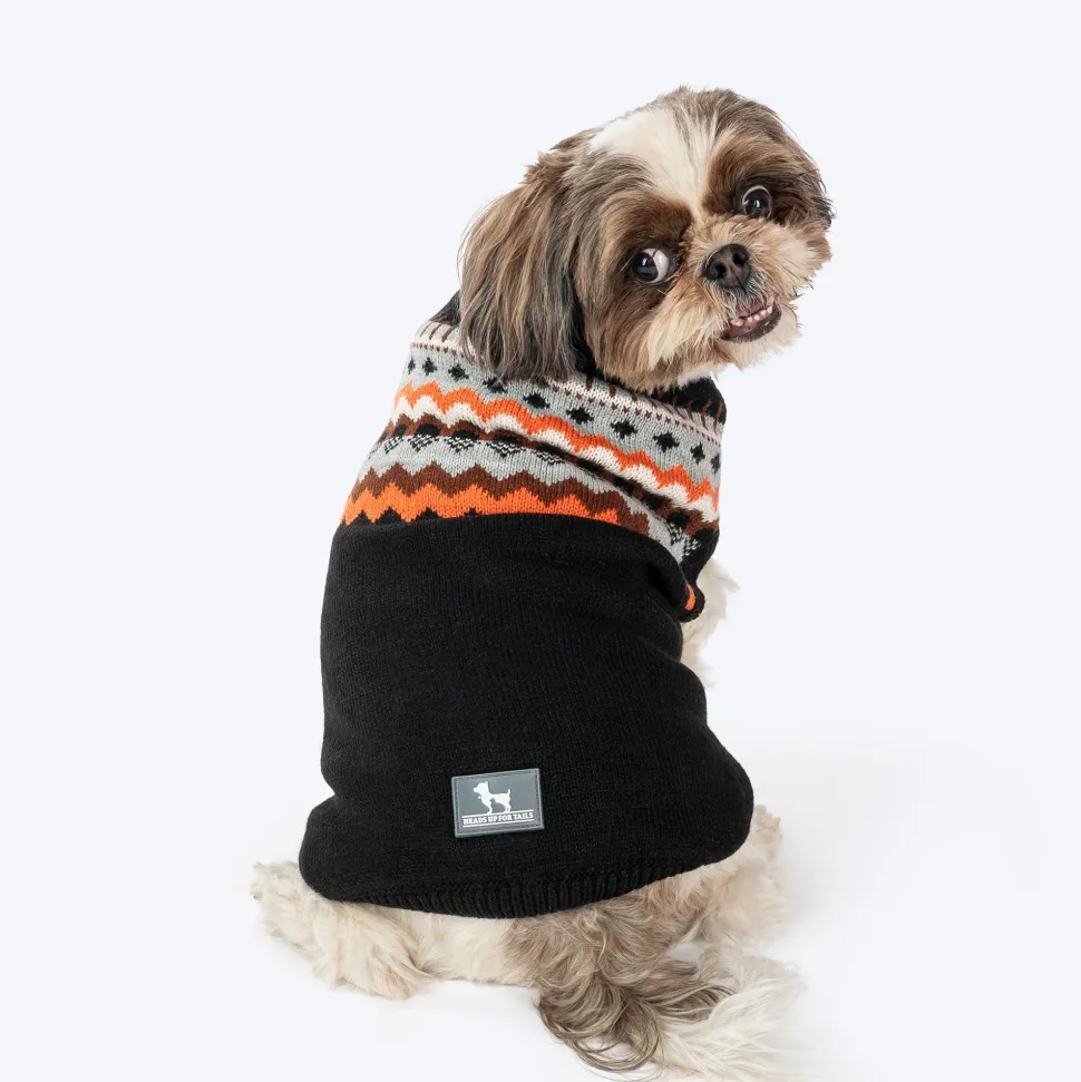 HUFT Snuggle Season Sweater For Dog - Black