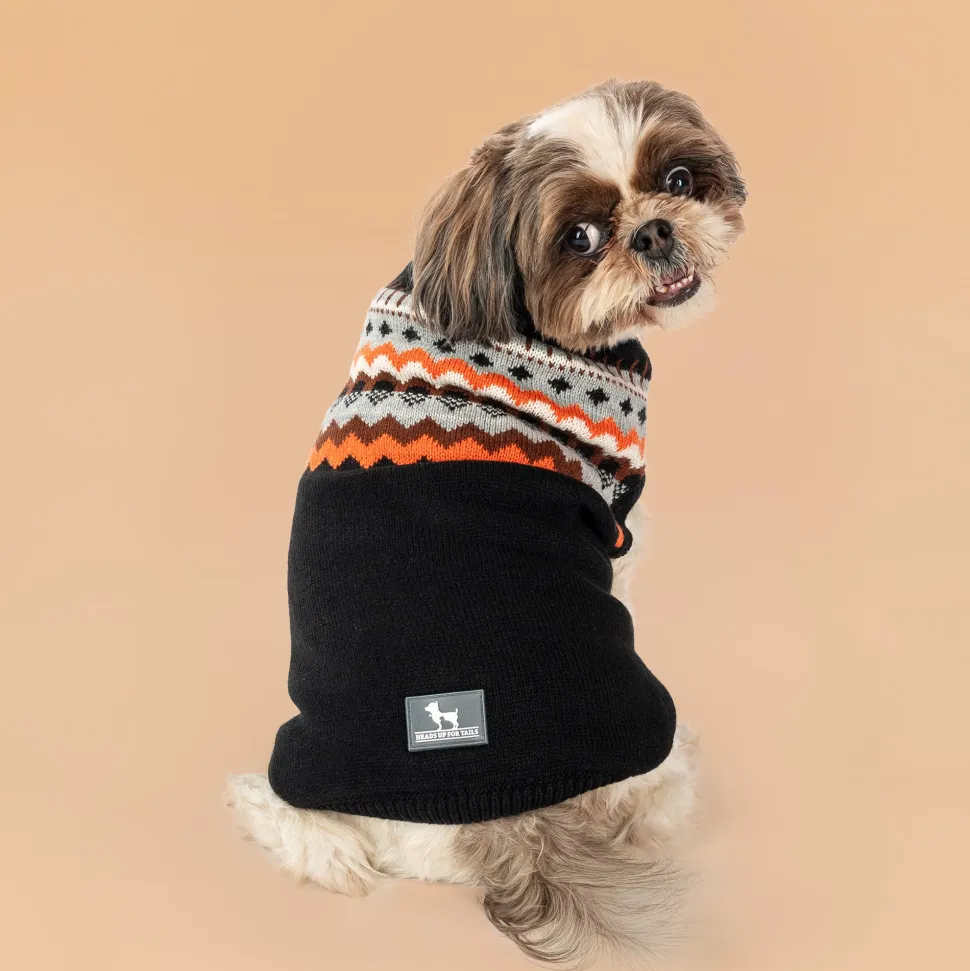 HUFT Snuggle Season Sweater For Dog - Black