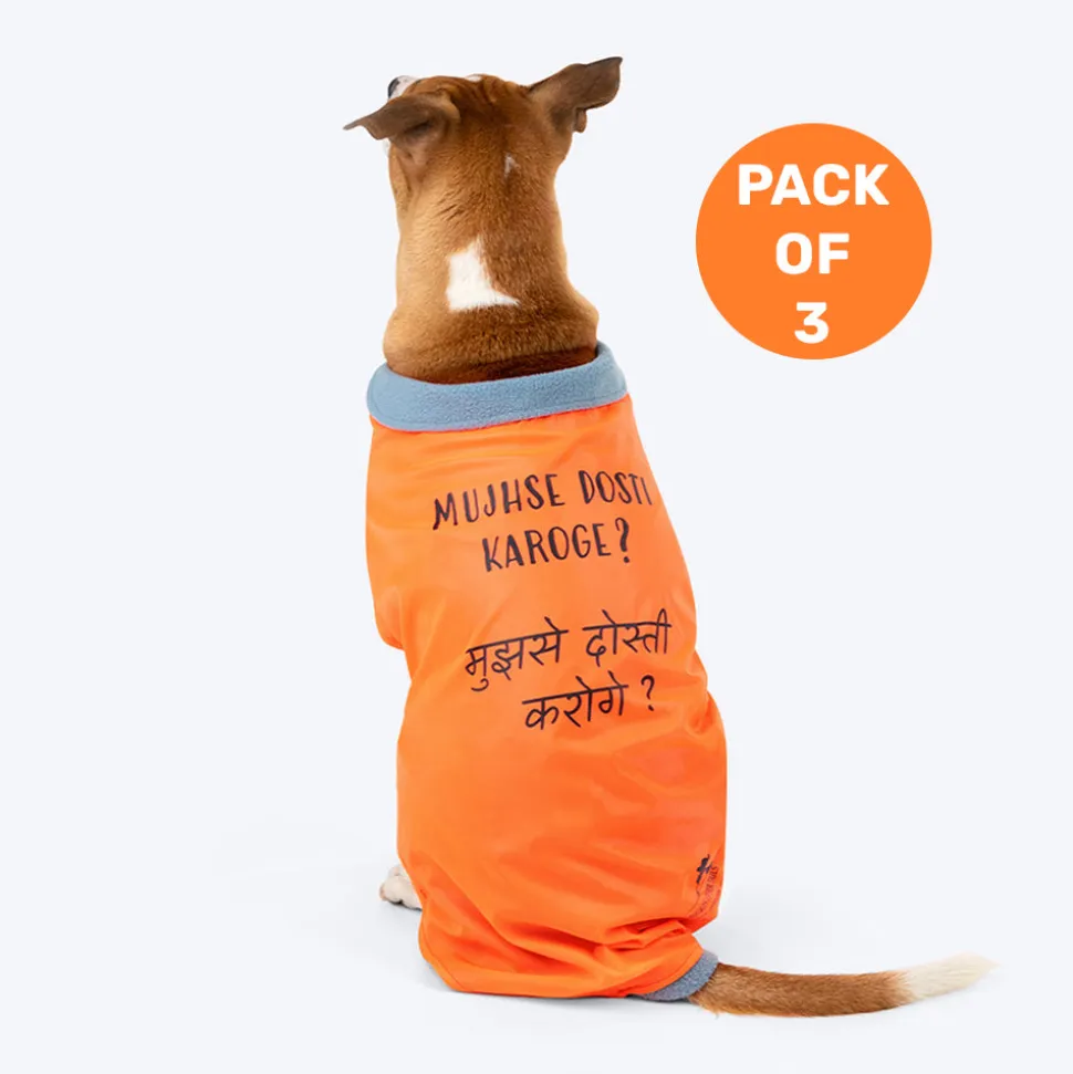 HUFT Snuggle Streetie Foundation Dog Jacket - Pack Of 3