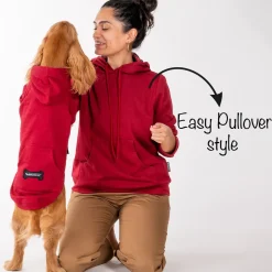HUFT Solid Sweatshirt for Hoomans - Maroon