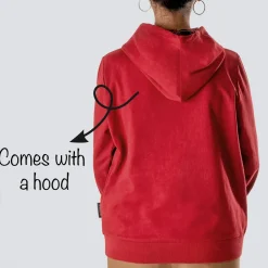 HUFT Solid Sweatshirt for Hoomans - Maroon
