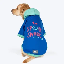 HUFT Spoilt Sweet Colour Block Hoodie Pet Sweatshirt - Navy Blue