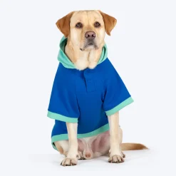HUFT Spoilt Sweet Colour Block Hoodie Pet Sweatshirt - Navy Blue