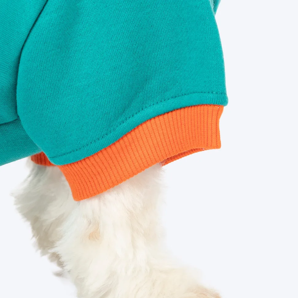 HUFT Sunny Bear Sweatshirt For Small Dog - Green