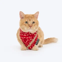 HUFT Super Sitara Scarf For Cat & Puppy - Red