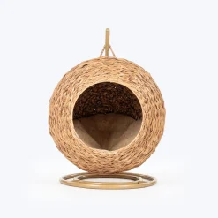 HUFT Swing And Snooze Bed With Cushion For Cat - Brown