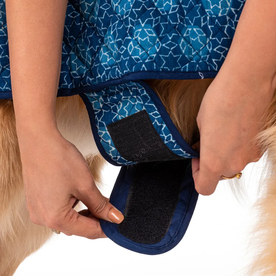 HUFT The Indian Collective Tara Sitara Indigo Dog Jacket