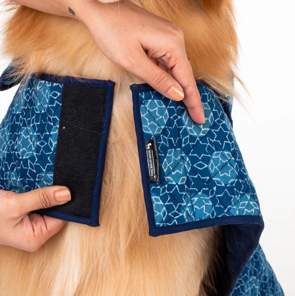 HUFT The Indian Collective Tara Sitara Indigo Dog Jacket
